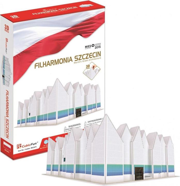 Cubicfun Puzzel 3D Szczecin Filharmonisch (98 onderdelen)