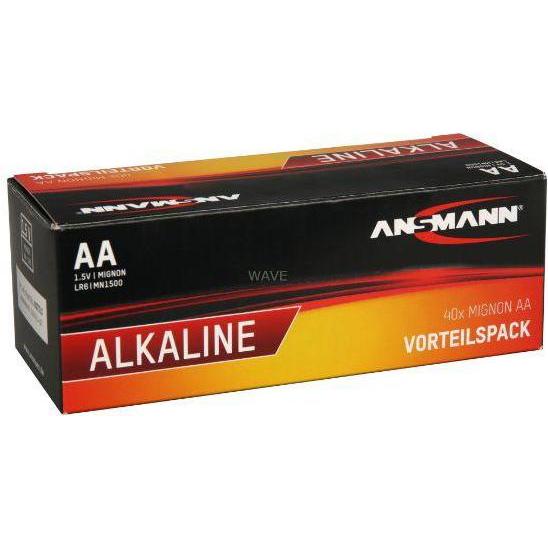 Ansmann Mignon Red 40xAA Box - Batterie (40 Stk., AA), Batterien + Akkus