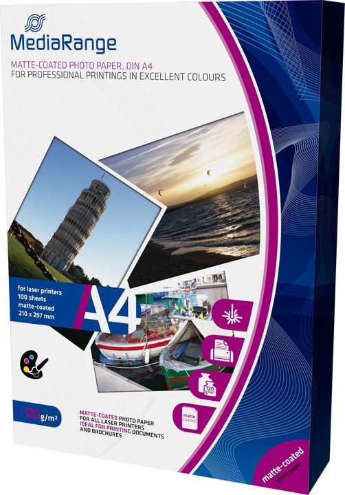 MediaRange Photo paper (120 g/m², A4, 100 x)