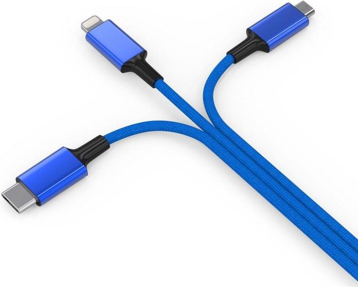 Produktbild Cololight HYDRA ULT NB Ladekabel, USB-A/USB-C -> micro USB, Lightning & USB-C, blau (1.20 m, USB 2.0)