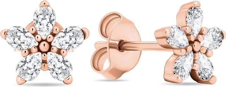 Immagine prodotto Brilio Argento - Orecchini in bronzo scintillante con zirconi chiari Fiori EA591R