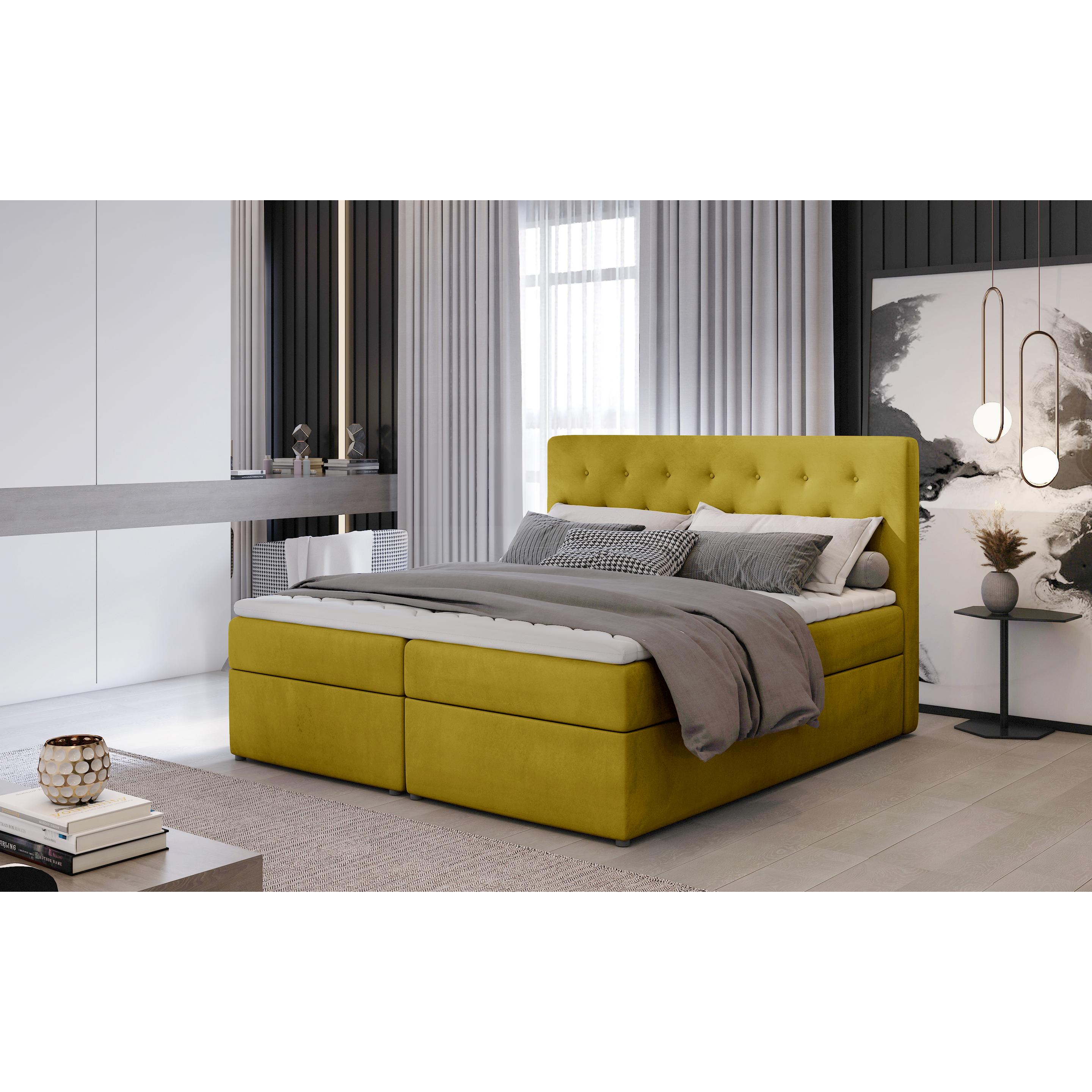 ELTAP, Boxspringbett, Loree mit Stauraum (160 x 200 cm)
