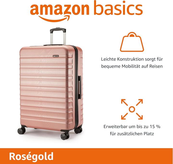 Image du produit Amazon Basics Home Lifestyle-koffer. 78 cm. roségoudkleurig (105 l)