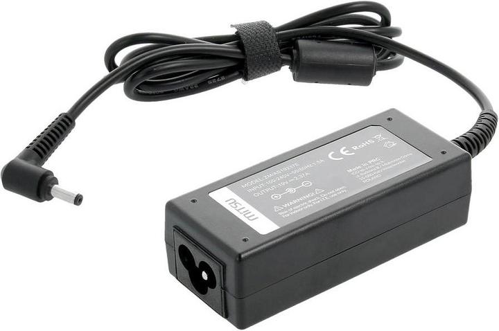Produktbild Mitsu notebook charger 19v 2.37a 4.0x1.35 - asus (45 W)
