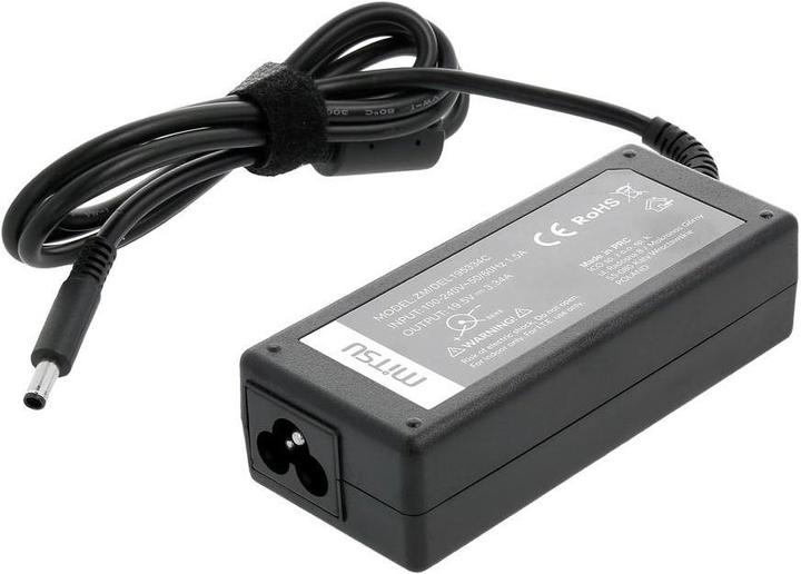 Produktbild Mitsu notebook charger 19.5v 3.34a 4.5x3.0 pin - dell (65 W)