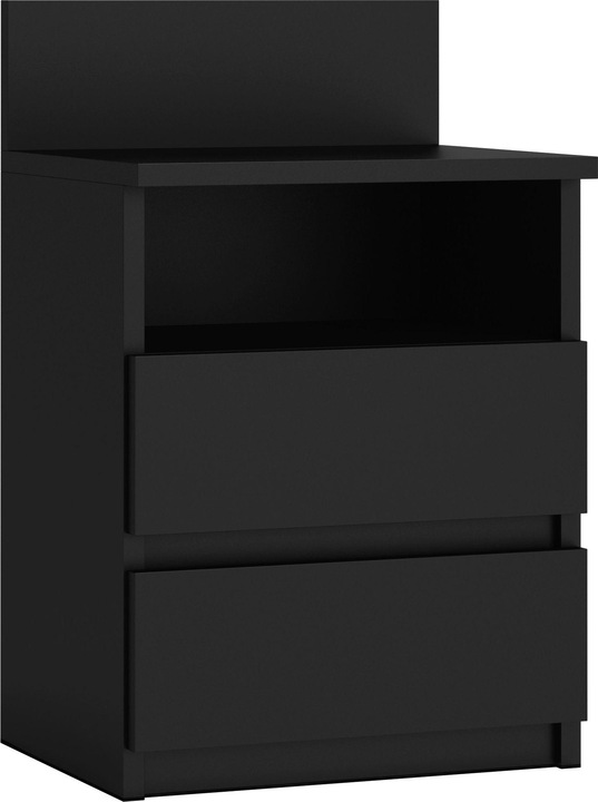 Image du produit Topeshop M1 CZARNA MAT Table de chevet & table de nuit 2 tiroir(s) Table de chevet (40 x 32 x 59 cm)