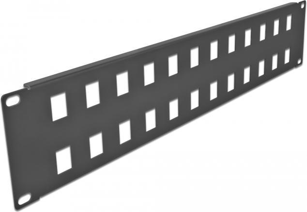 Productafbeelding Delock 19? Keystone Patch Paneel 24 Poort 2 U zwart