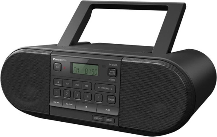 Actual product image Panasonic RX-D550E-K (FM, VHF, Bluetooth)