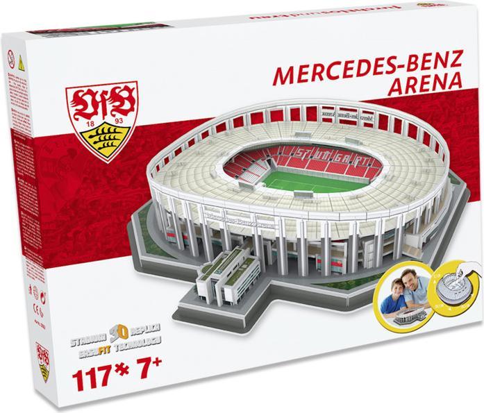 Produktbild Nanostad VfB Stuttgart Stadion 3D Puzzle / VfB Stuttgart Mercedes-Benz Arena 3D Puzzle (117 Teile)