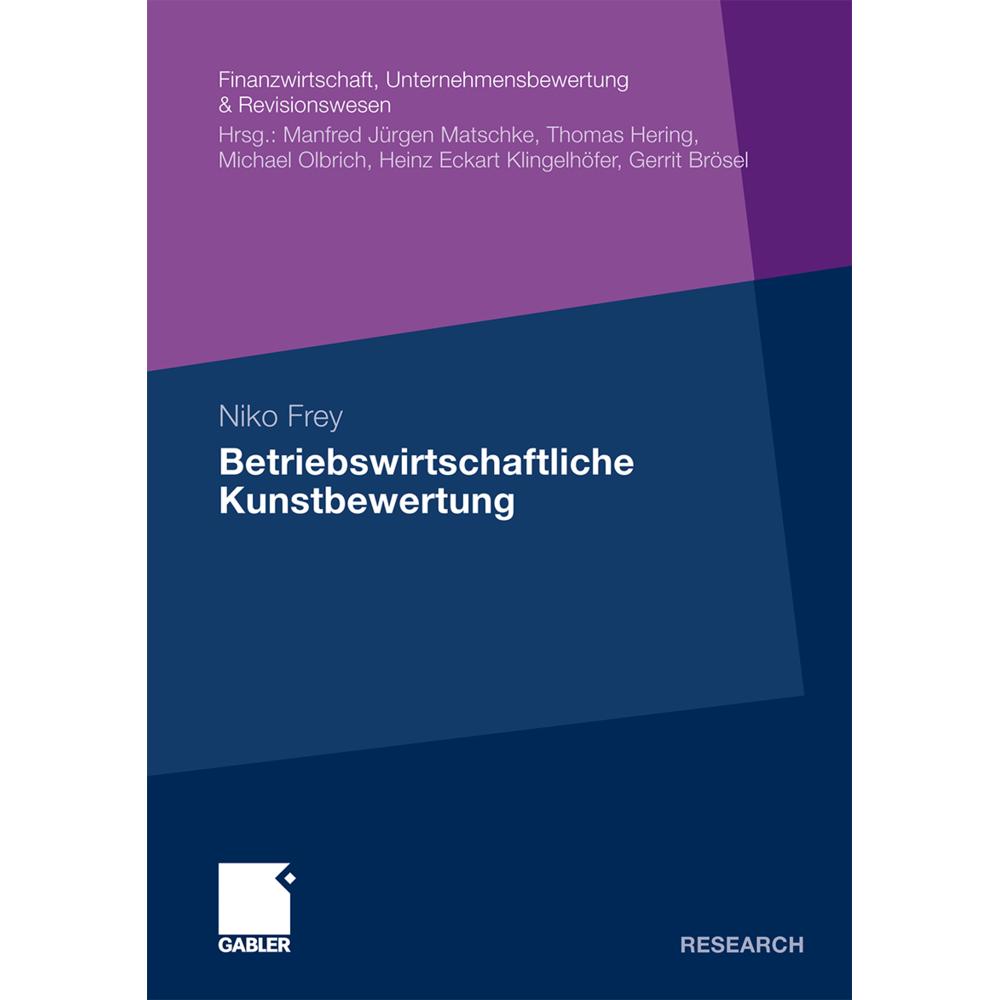 Betriebswirtschaftliche Kunstbewertung, Fachbücher
