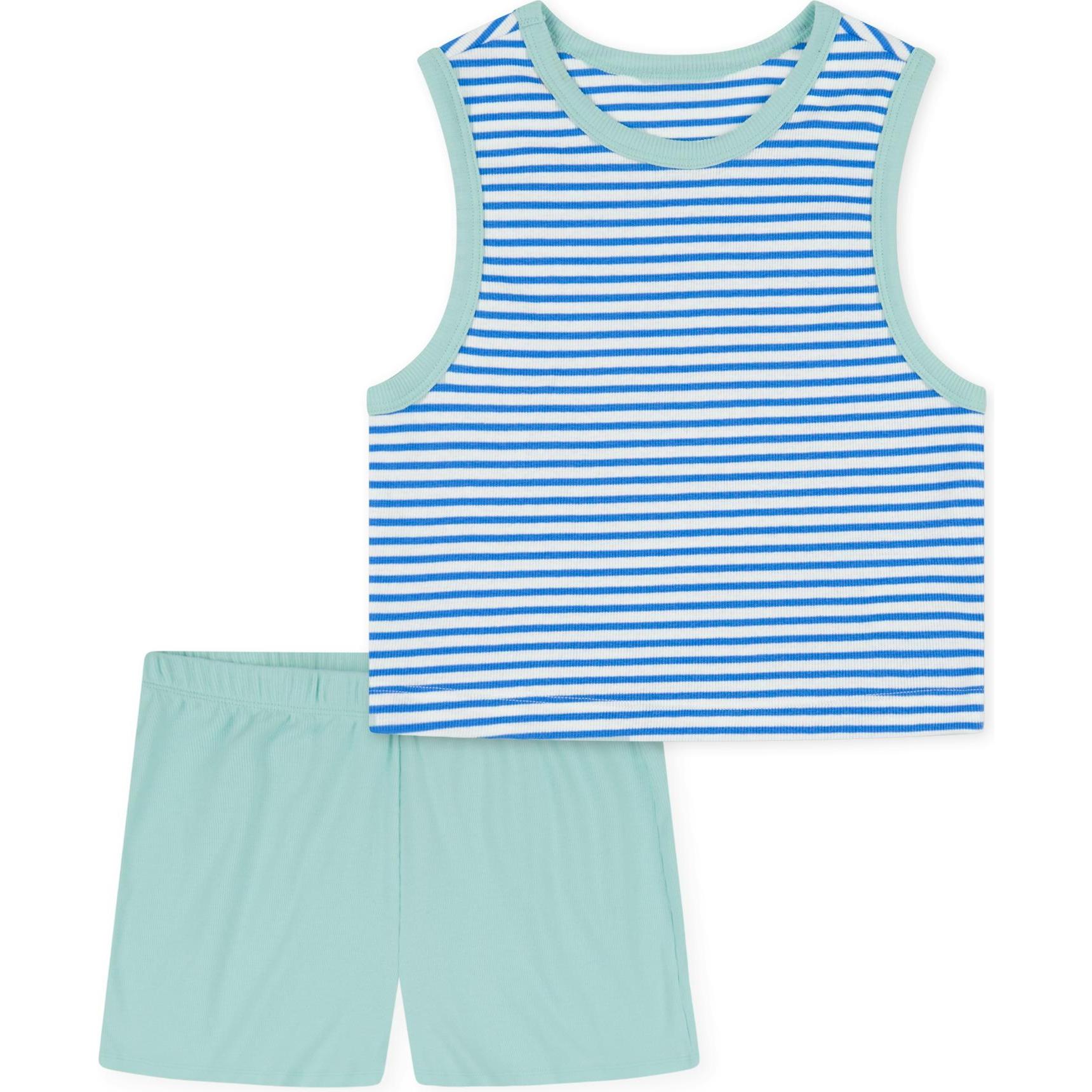 Schiesser, Mädchen, Pyjama, Shorty Nightwear, Blau, (152)