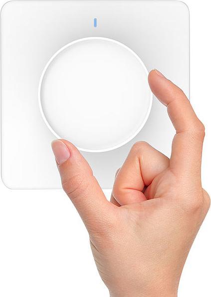Image du produit Luminea Interrupteur d'éclairage & variateur 4 WLAN avec fonction tourner/pousser et app