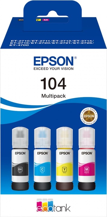 Produktbild Epson 104 Multipack (M, Y, C, BK)