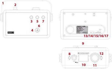 Actual product image Ferguson Radio Regent P1 gray (gray)