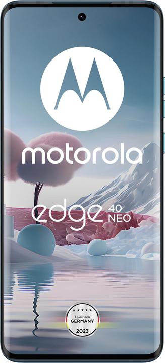 Image du produit Motorola Edge 40 Neo (256 Go, Caneel Bay, 6.55", SIM + eSIM, 5G)