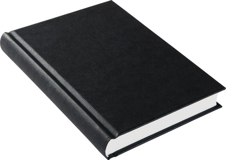 Actual product image Kunst&Papier Sketchbook, black efalin cover, 160 pages A6, 100gm2 (A6)