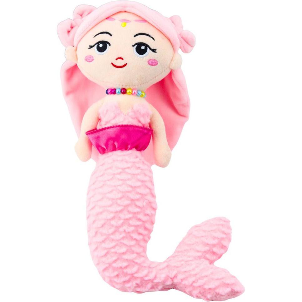 Lean Toys Lean Plüsch Meerjungfrau Mit Perlen Umarmungen Rosa 32Cm (32 cm)