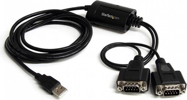 Produktbild StarTech 2 Port USB To Serial Cable (2.13 m, USB 2.0)