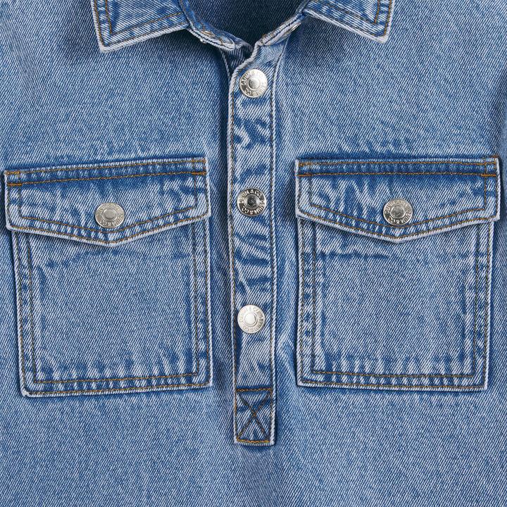 Produktbild La Redoute Collections Jeanskleid mit langen Ärmeln (110)