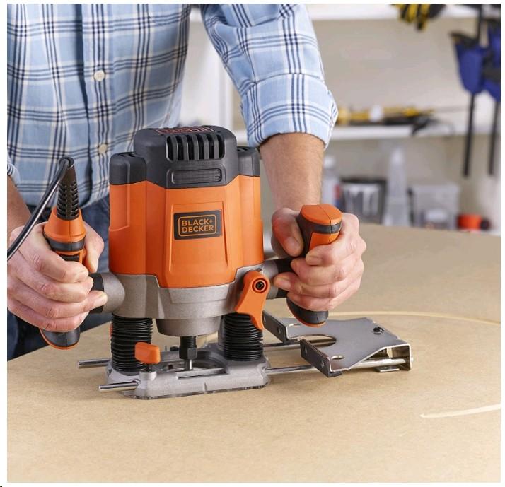 Produktbild Black & Decker Oberfräse KW1200E, 1200W (Oberfräse)