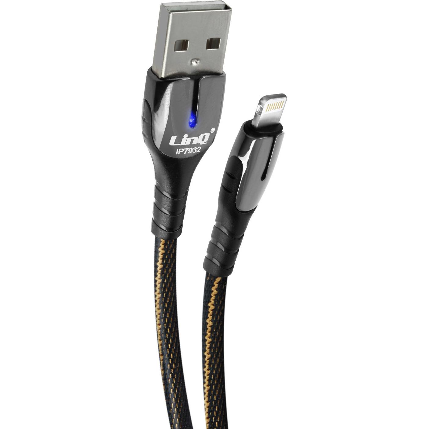 Thumbnail - LinQ IP7932 iPhone Lightning Kabel 5A 20W (1.20 m), USB Kabel