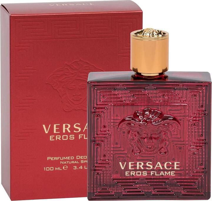 Actual product image Versace Eros - Flame Deodorant Natural Spray (Spray, 100 ml)