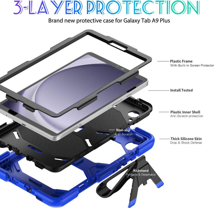 Produktbild Lobwerk Schutzhülle für Samsung Galaxy Tab A9 2023 X110 X115 X117 8.7 Zoll Smart Cover Case Etui Hülle Tasch (Samsung Galaxy Tab A9)