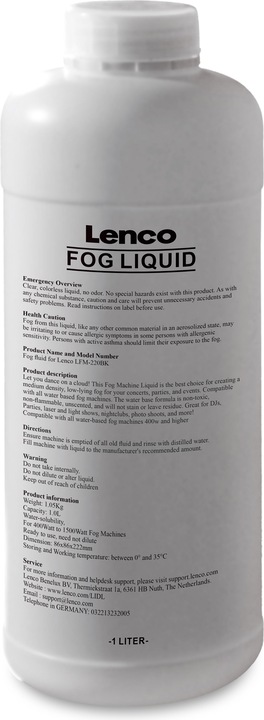 Produktbild Lenco Nebelmaschinen-Flüssigkeit