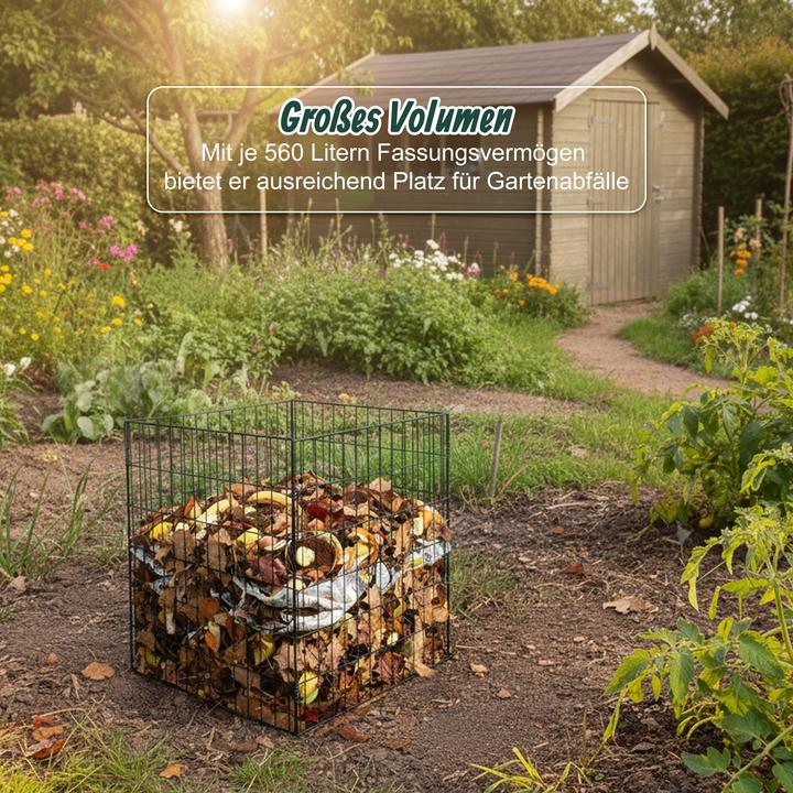 Actual product image Relaxdays 2x metal composters