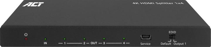 Actual product image ACT 4K HDMI splitter, 1 in 4 out, EDID support