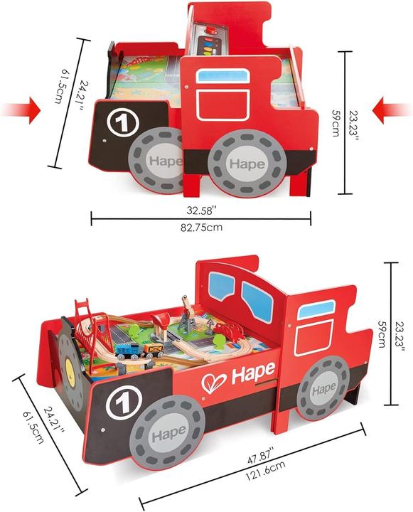 Actual product image Hape Hinged railroad table