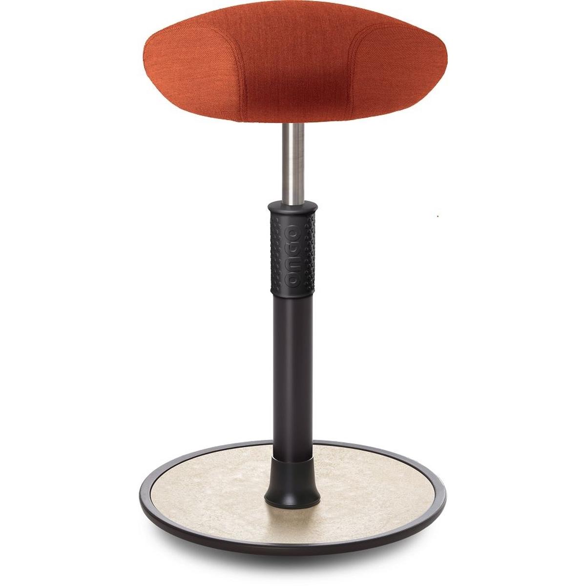 Ongo, Bürostuhl, Sitz- Stehhocker Free Tall Triangel kvadrat Remix Orange schwarz /cremeweiss