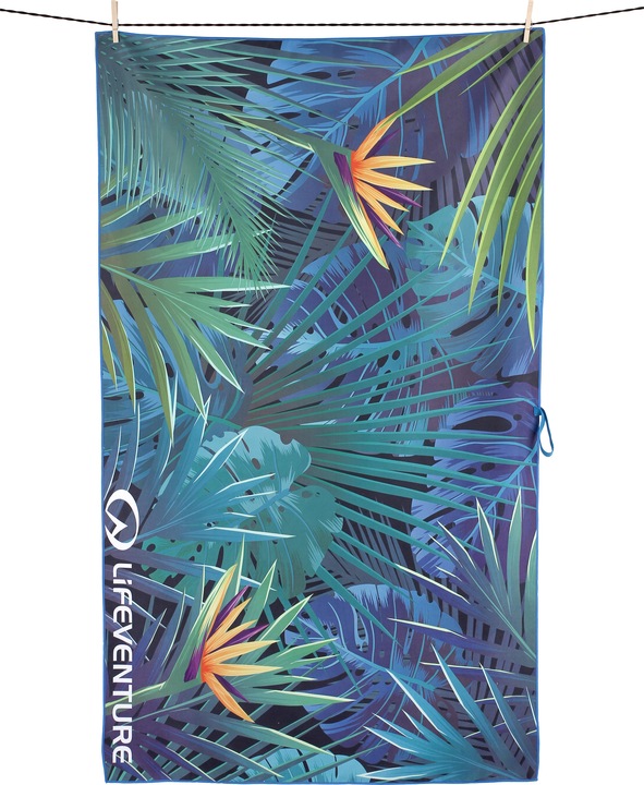Actual product image Lifeventure Recycled SoftFibre Trek Towel, Tropical, Giant (150 x 90 cm)