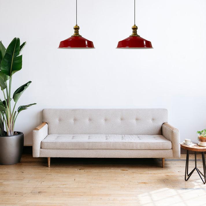 Productafbeelding Bamyum Asletl-Knob Pendelleuchte Rot x2 Flamme (E27)