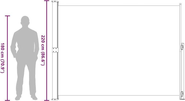 Produktbild vidaXL Seitenmarkise (3 m)