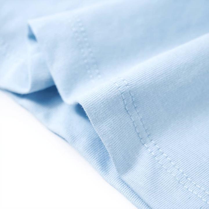 Immagine prodotto vidaXL Maglietta da bambino azzurro 92,Materiale: 100 % cotone,Colore (92)