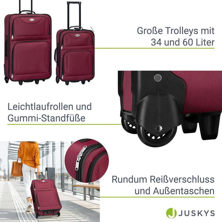 Produktbild Juskys Trolley Kofferset Athen (60 l)