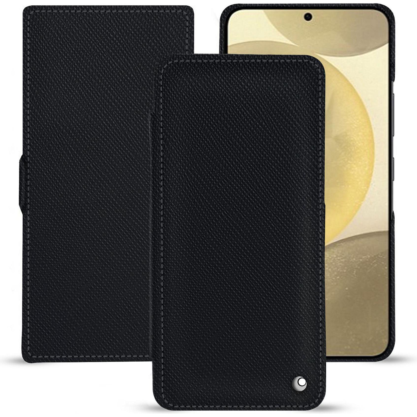 Noreve Lederschutzhülle horizontal (Samsung Galaxy S24+), Smartphone Hülle, Schwarz