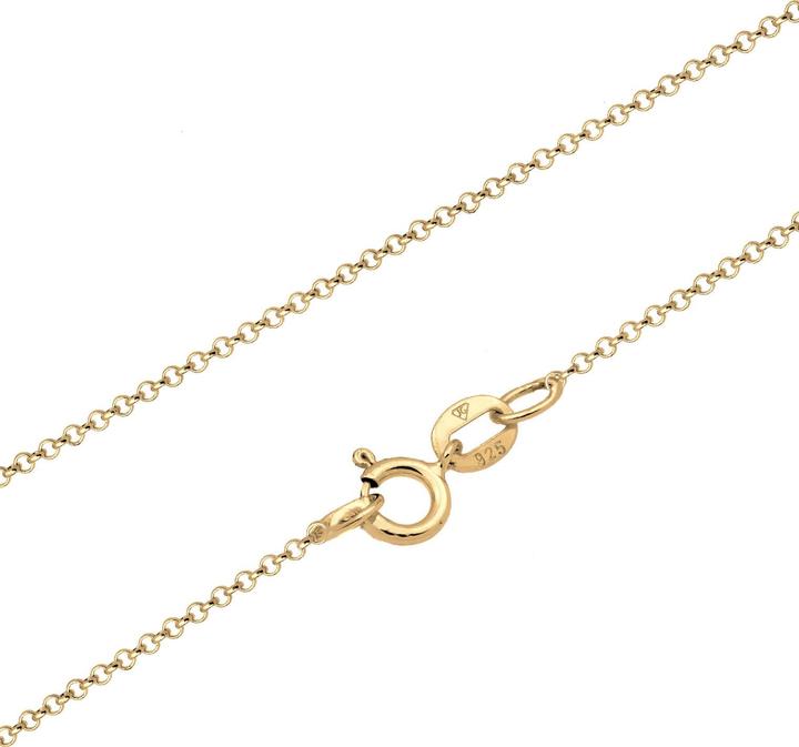 Immagine prodotto Elli Collana di pietre preziose, ovale (Argento 925 placcato oro, Onice, 45 cm)