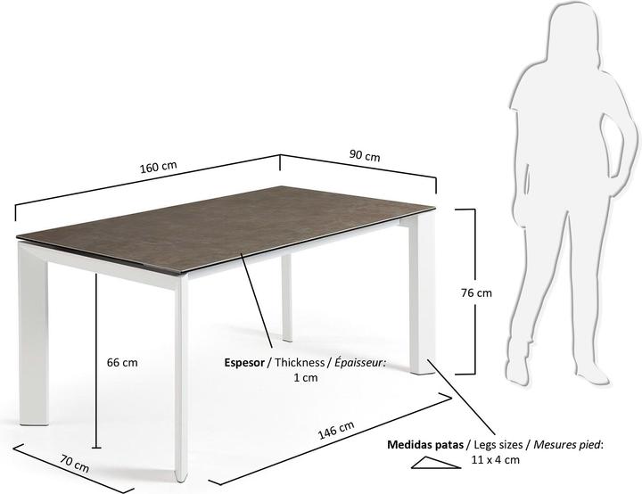 Produktbild Kave Home Axis (90 x 160 x 76 cm)
