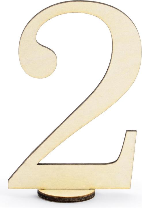 Produktbild Partydeco Tischkarte Nummern 10.5 cm, 10 Stück, Gold (10 Stk.)