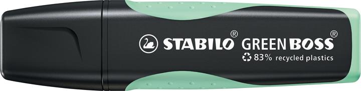 Produktbild STABILO Umweltfreundlicher Textmarker - GREEN BOSS Pastel - 10er Pack - Hauch von Minzgrün (10x)