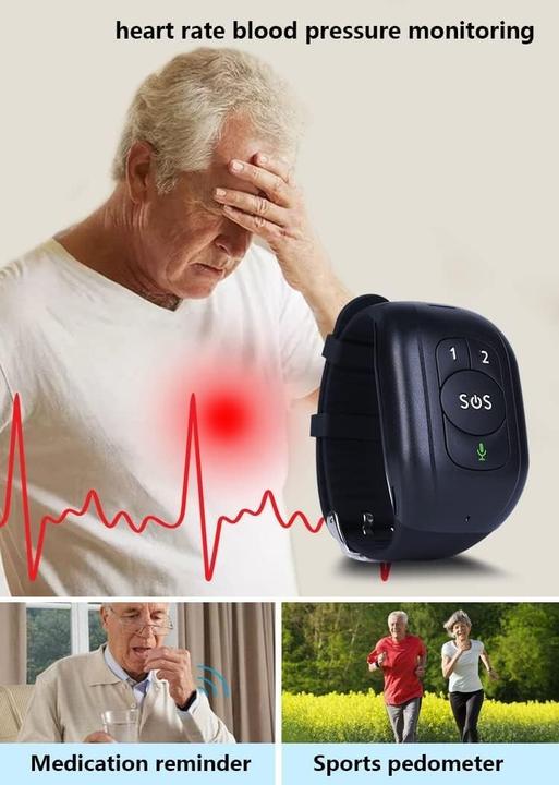 Actual product image Quyueda Senior SOS GPS Tracker with Voice Calls, Activity Monitoring, and Safety Alerts