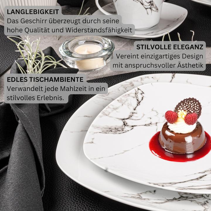Produktbild Sänger Geschirr Tafelservice Bilgola Marmor (18 Stk.)