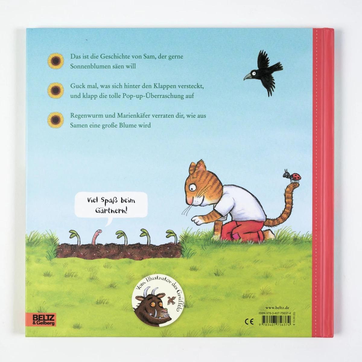 Thumbnail - Sam pflanzt Sonnenblumen, Kinderbücher von Axel Scheffler, Kate Petty