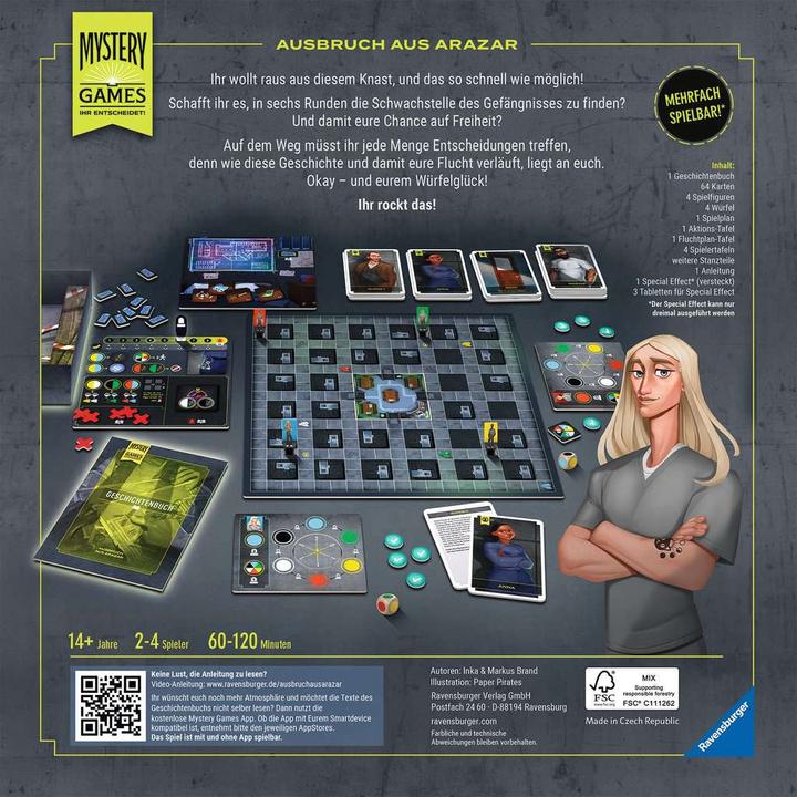 Produktbild Ravensburger Mystery Games Der Ausbruch aus Arazar (Deutsch)