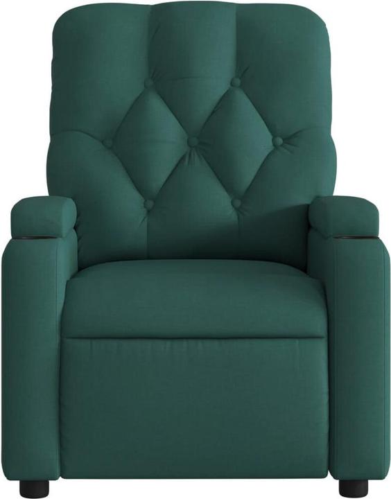 Image du produit vidaXL Fauteuil de massage Fauteuil de relaxation électrique Vert foncé Tissu