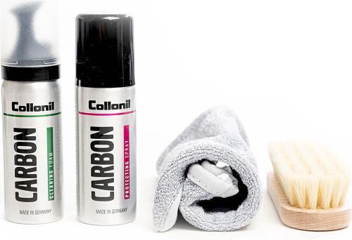 Actual product image Collonil CarbonStarter Kit,Cleaning Foam&Protecting&Brush&Cloth (1 x, 100 ml)