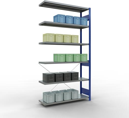 Actual product image Schulte Lagertechnik MULTIplus250 boltless bay system with cross brace