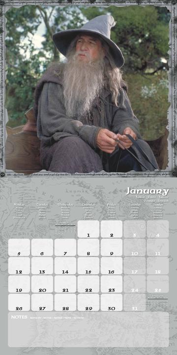 Image du produit Pyramid The Lord of the Rings Square Calendar 2026 30x30 (Spécial)